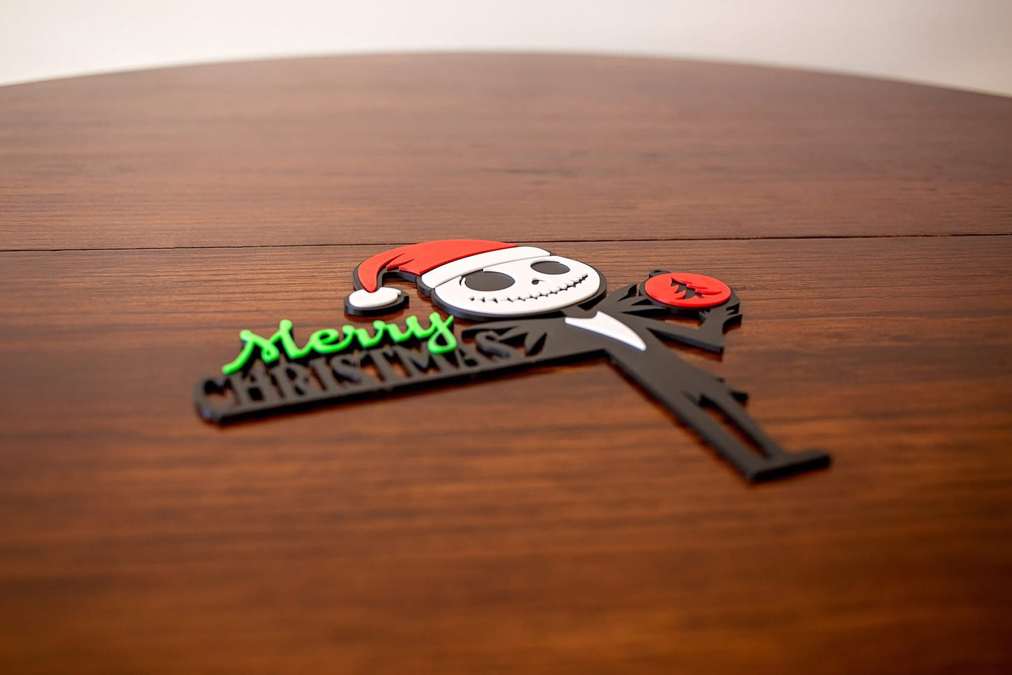 Merry Christmas Skeleton Corner Door Decoration