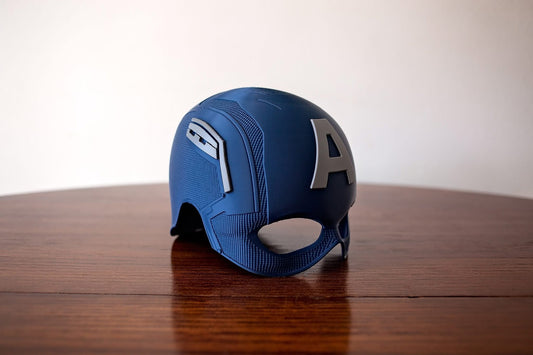 Captain America–Inspired Helmet Display Piece