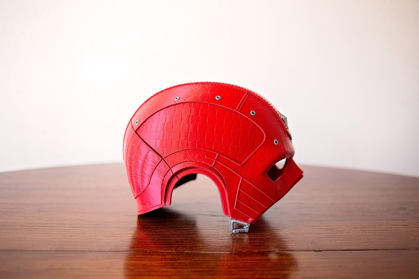 Red Guardian–Inspired Helmet Display Piece