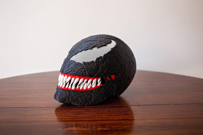 Venom-Inspired Helmet Display Piece