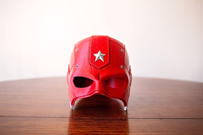 Red Guardian–Inspired Helmet Display Piece
