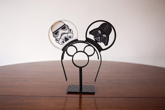 Star Wars–Inspired Magnetic Headband Ears (Dark Side Edition)