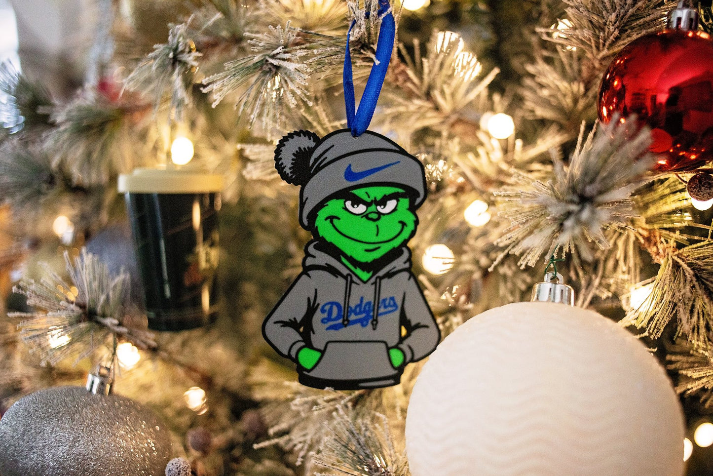 Dodger Grinch Ornament