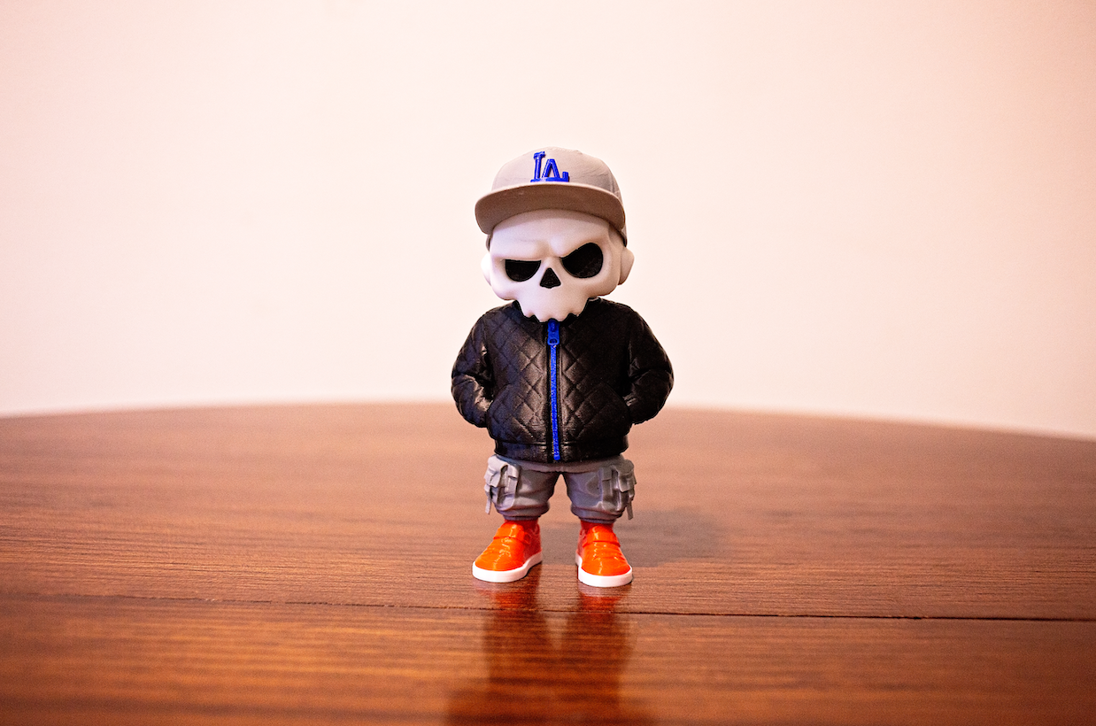 Urban Skeleton Figure Street Style Collectible