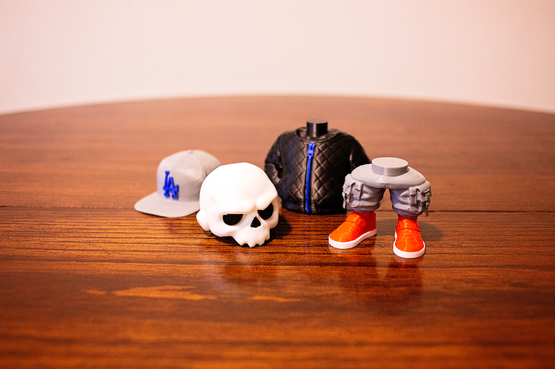 Urban Skeleton Figure Street Style Collectible