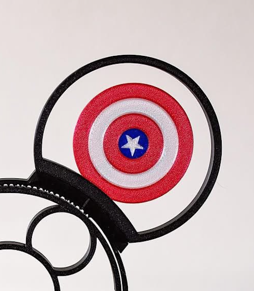 Captain America–Inspired Magnetic Headband Ears