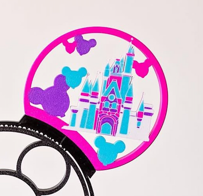Disney Castle–Inspired Magnetic Headband Ears